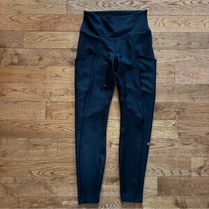 Alo Black Ribbed Airlift HighWaist 78 Enchanted Legging